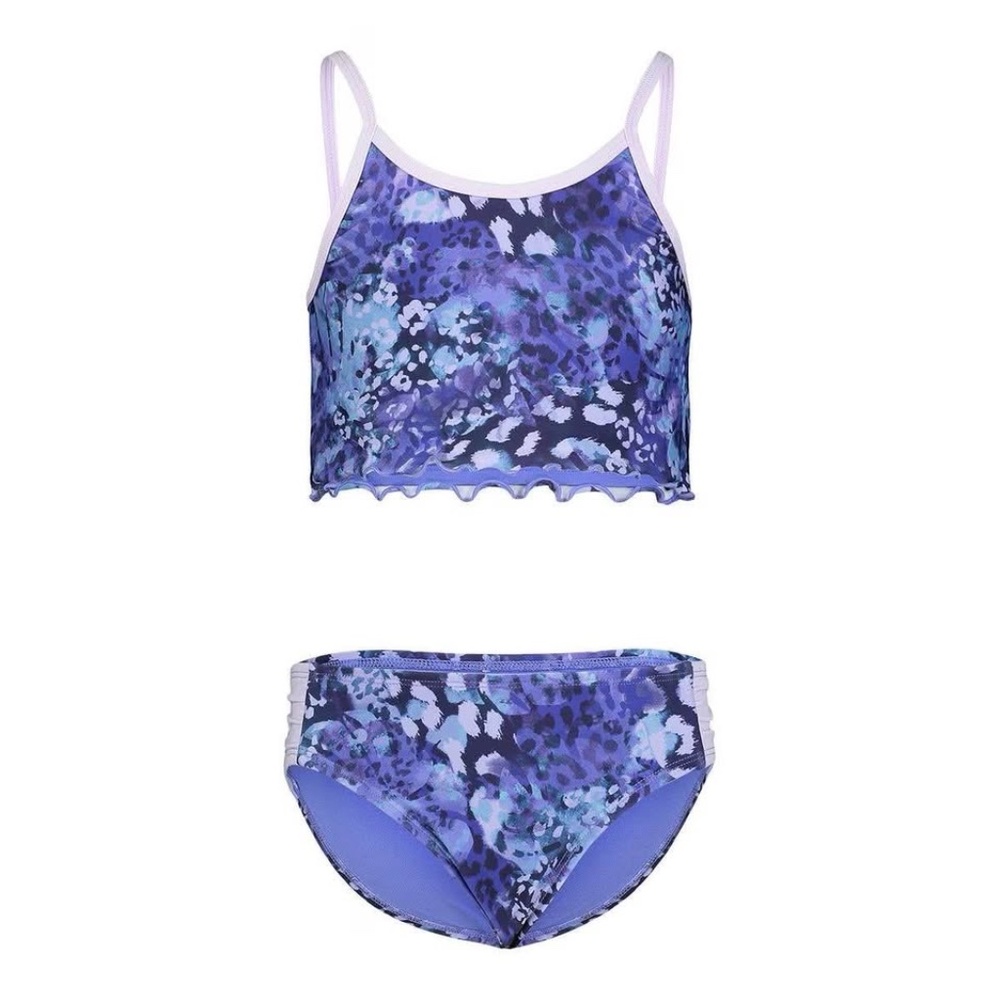 BRAND NEW girl toddler under armour 2 pc animal tropic swimming bathing suit 4Y